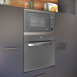 Conjunto Micro-ondas de Embutir 25l e Forno Elétrico Digital de Embutir 68l Mueller - 3 Conjunto Micro-ondas de Embutir 25l e Forno Elétrico Digital de Embutir 68l Mueller - 3