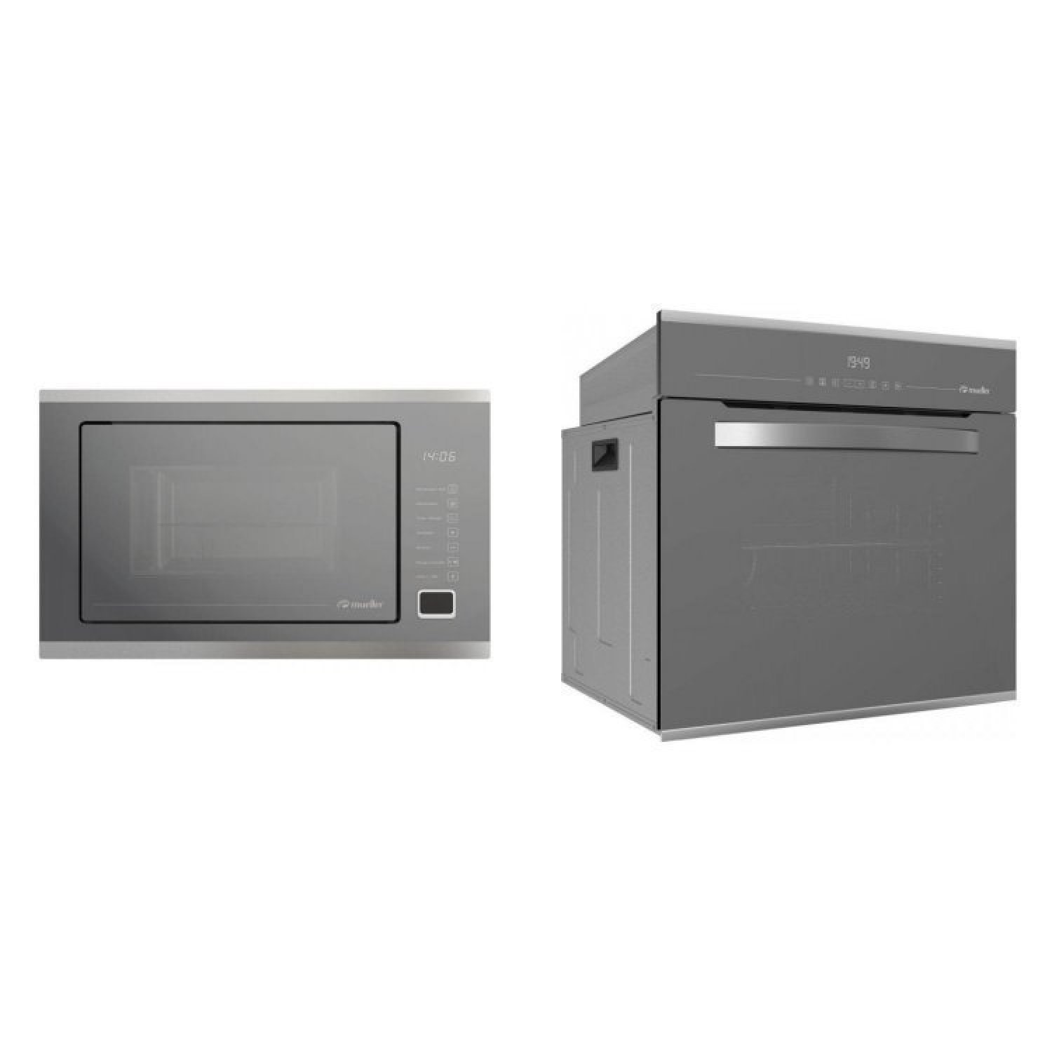 Conjunto Micro-ondas de Embutir 25l e Forno Elétrico Digital de Embutir 68l Mueller