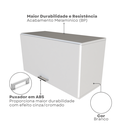 Ver imagem 7 de Conjunto de Mesa com Armário de Escritório, Armário Aéreo e 3 Prateleiras 170cm Branco