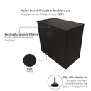 Ver imagem 5 de Conjunto de Mesa com Armário de Escritório, Armário Aéreo e 3 Prateleiras 170cm Preto