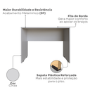 Ver imagem 4 de Conjunto de Mesa com Armário de Escritório, Armário Aéreo e 3 Prateleiras 170cm Cinza Cristal