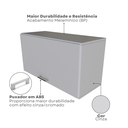 Ver imagem 7 de Conjunto de Mesa com Armário de Escritório, Armário Aéreo e 3 Prateleiras 170cm Cinza Cristal