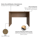 Ver imagem 4 de Conjunto de Mesa com Armário de Escritório, Armário Aéreo e 3 Prateleiras 170cm Carvalho Mel Bege