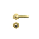 Ver imagem 1 de Fechadura Externa Roseta Aço 40mm Stilo MGM Rosa/Bronze Latonado
