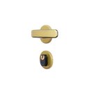 Ver imagem 3 de Fechadura Externa Roseta Aço 40mm Stilo MGM Rosa/Bronze Latonado