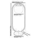 Ver imagem 4 de Abajur Luminaria de Mesa de Luxo Aro Prata Harmony Fumê
