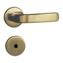 Ver imagem 1 de Fechadura para Banheiro Roseta Aço MGM Stilo Rosa/Bronze Latonado