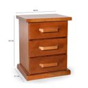 Ver imagem 3 de Kit 2 Mesa de Cabeceira Nathalia - 100% Madeira