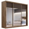 Guarda-roupa Casal Istambul 3 Portas 6 Gavetas Espelhado 100% Mdf Brauna - Europa Móveis - 2