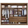 Guarda-roupa Casal Istambul 3 Portas 6 Gavetas Espelhado 100% Mdf Brauna - Europa Móveis - 3