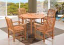 Ver imagem 2 de Mesa Export Redonda Cor Stain Jatoba 80cm - 15684