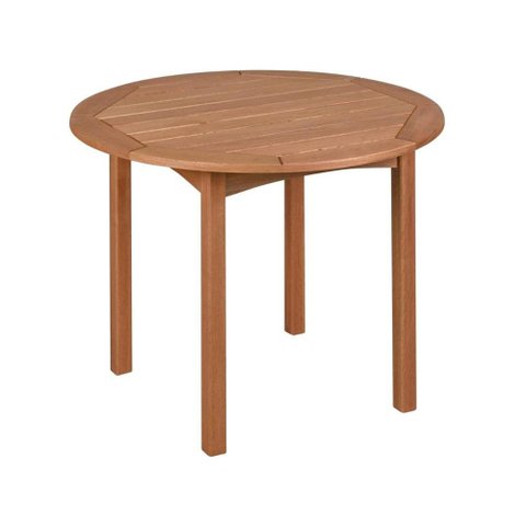 Mesa Export Redonda Cor Stain Jatoba 80cm - 15684