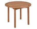 Ver imagem 1 de Mesa Export Redonda Cor Stain Jatoba 80cm - 15684