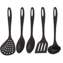 Ver imagem 3 de Jogo de Utensilios 5 Peças de Nylon Utily Preto