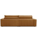 Ver imagem 5 de Sofá Retrátil Reclinável para Sala 4 Lugares 290cm Angel L06 Couro Caramelo - Lyam Decor