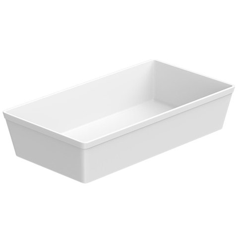 Travessa Retangular 2,2l Gn 1/4 26cm Uno Coza Branco Brinox