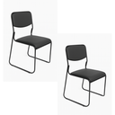 Ver imagem 1 de Cadeira Interlocutor Fixa Base Preta W-21 B.hoff - Kit 02