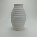 Ver imagem 5 de Vaso Decorativo Enfeite Casa Redondo Home&co Cerâmica 30x19x19cm Marfim