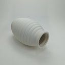 Ver imagem 3 de Vaso Decorativo Enfeite Casa Redondo Home&co Cerâmica 30x19x19cm Marfim