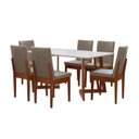 Ver imagem 2 de Conjunto para Sala de Jantar com 6 Cadeiras Dakota