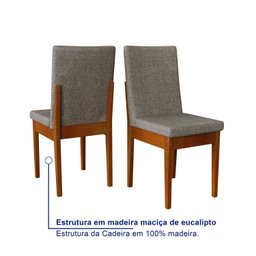 Conjunto para Sala de Jantar com 6 Cadeiras Dakota - 9