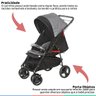 Carrinho Bebê Berço Passeio Até 15Kg Reversível Galzerano Cinza Preto Maranello II + Bebê Conforto C - 5