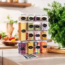 Ver imagem 2 de Kit 15 Potes Herméticos Mantimentos Quadrado Cozinha Tampa Trava Recipientes de Organização luvinco