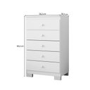 Ver imagem 3 de Cômoda Bebê Infantl Baby Confort Cor Flex 5 Gavetas Branco Tx