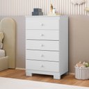 Ver imagem 1 de Cômoda Bebê Infantl Baby Confort Cor Flex 5 Gavetas Branco Tx
