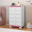 Ver imagem 5 de Cômoda Bebê Infantl Baby Confort Cor Flex 5 Gavetas Branco Tx