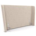 Ver imagem 2 de Cabeceira Cama Box Queen 160cm Nilo P05 Veludo Bege - Lyam Decor