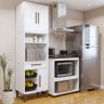 Cozinha Compacta Santo André 3 Portas 1 Gaveta Branco - Kaiki Móveis - 1