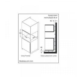 Conjunto Micro-ondas de Embutir 25l e Forno Elétrico Digital de Embutir 68l Mueller - 18