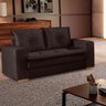 Sofá Fixo de 2 Lugares Unique 1,60m - Tudo de Móveis Marrom - 8