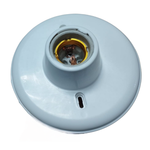 Kit 10 Plafons Simples Plastico Receptáculo Porcelana
