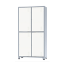 Ver imagem 1 de Roupeiro De Aço Insalubre 4 Portas Vestiário Nr 18/24 Locker Branco