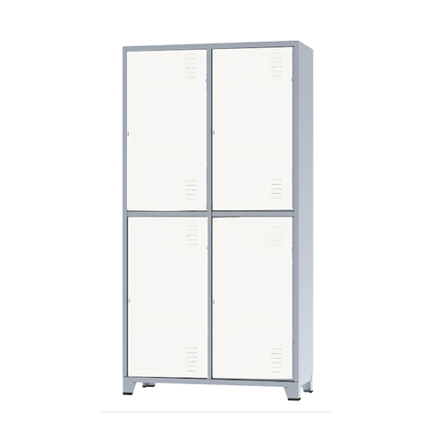 Roupeiro De Aço Insalubre 4 Portas Vestiário Nr 18/24 Locker Branco