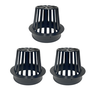 Kit 3 Ralo Abacaxi Plástico Anti Folhas para Calha e Tubo 100 Mm - 1