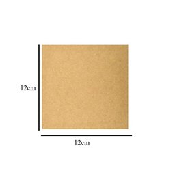 Kit com 150 Placas Mdf Lisa 3mm Tamanho 12x12cm - 2