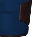 Ver imagem 3 de Poltrona Organica Beatriz Suede Azul Marinho C/ Composê Corano Marrom - Lm Decor