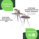 Ver imagem 4 de 2 Mesinhas Lateral De Canto Para Sala e Quarto Redonda B.B