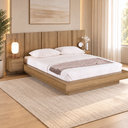 Ver imagem 1 de Cama Suspensa Casal com Cabeceira e 2 Mesas de Cabeceira CJ075 200cm - Art In Móveis