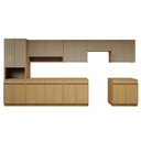 Ver imagem 1 de Cozinha Completa Modulada 10 Peças 17 Portas 5 Gavetas com Rodapé 100% MDF Simone Mendes