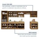 Ver imagem 7 de Cozinha Completa Modulada 10 Peças 17 Portas 5 Gavetas com Rodapé 100% MDF Simone Mendes Marrom