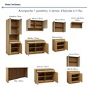 Ver imagem 5 de Cozinha Completa Modulada 10 Peças 17 Portas 5 Gavetas com Rodapé 100% MDF Simone Mendes