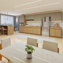 Ver imagem 2 de Cozinha Completa Modulada 10 Peças 17 Portas 5 Gavetas com Rodapé 100% MDF Simone Mendes Marrom
