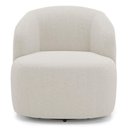 Ver imagem 6 de Kit 02 Poltronas Giratória e 01 Sofá Orgânico Leez 170cm 02 Lugares Bouclê Off White - Desk