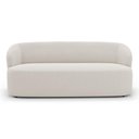 Ver imagem 3 de Kit 02 Poltronas Giratória e 01 Sofá Orgânico Leez 170cm 02 Lugares Bouclê Off White - Desk