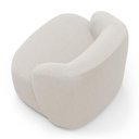 Ver imagem 7 de Kit 02 Poltronas Giratória e 01 Sofá Orgânico Leez 170cm 02 Lugares Bouclê Off White - Desk