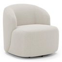 Ver mais imagens de Kit 02 Poltronas Giratória e 01 Sofá Orgânico Leez 170cm 02 Lugares Bouclê Off White - Desk